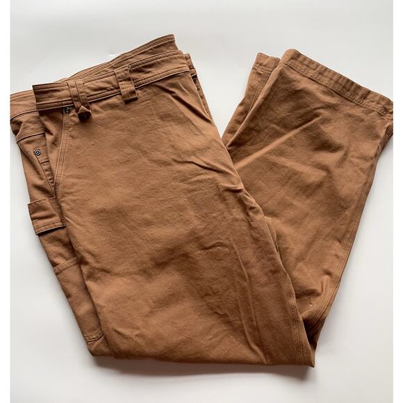 Duluth Big & Tall Tan Carpenter Fire Hose Pants Size Men's 48x32 Relaxed Fit - Picture 2 of 10